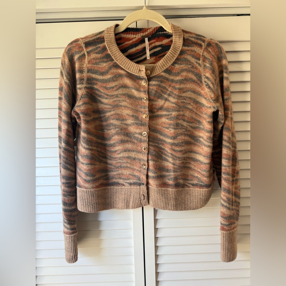 Free People Nocturnal Patterned Cardi